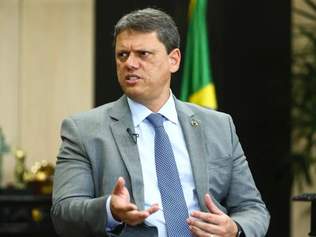 Imagem colorida de Tarcisio de Freitas