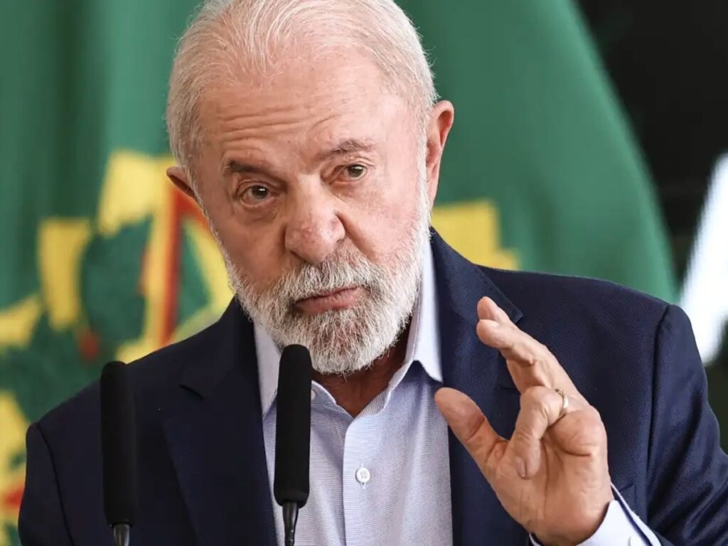 Imagem colorida do presidente Lula