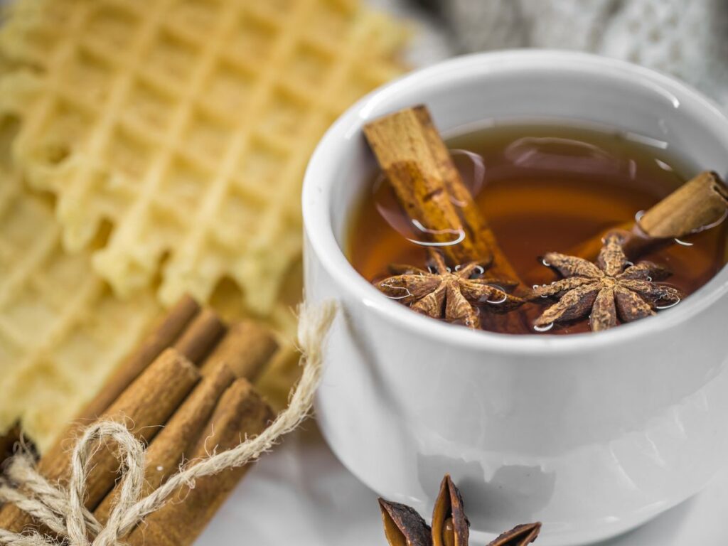 Chá com canela