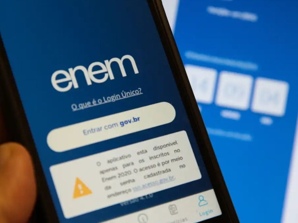 Aplicativo e site do Enem