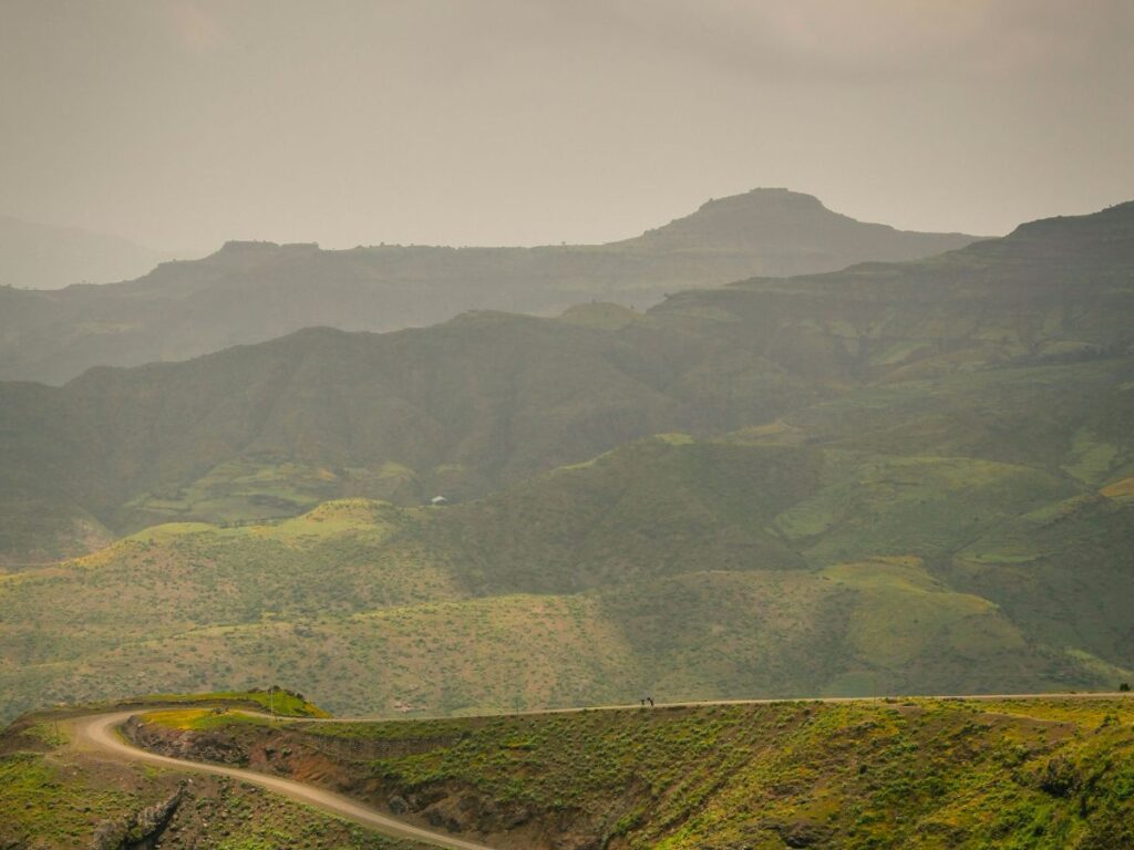 Etiópia vista de cima