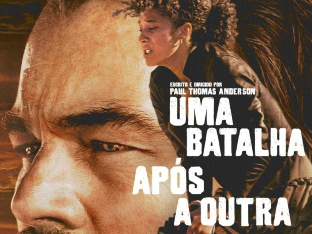 Imagem colorida do poster do filme "Uma batalha após a outra"