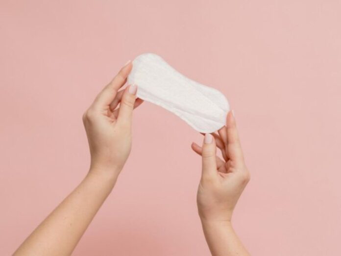 Programa-Dignidade-Menstrual (1) Mão segurando um absorvente