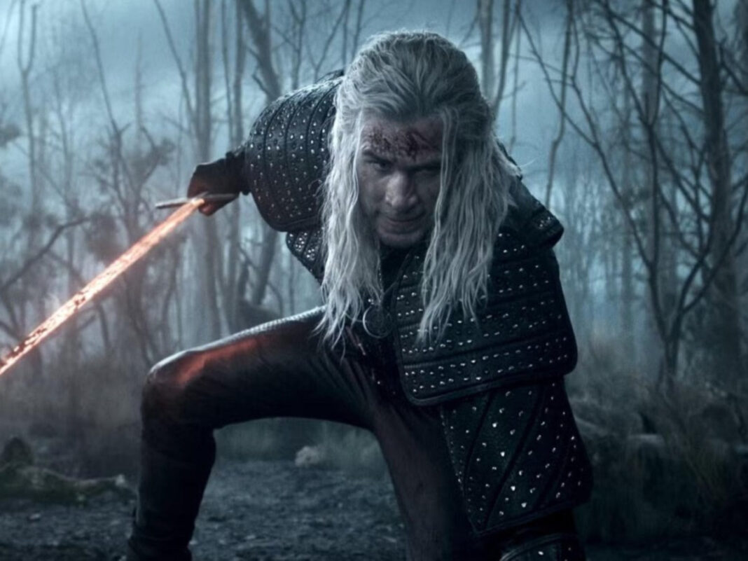 foto-the-witcher Imagem colorida de homem segurando espada