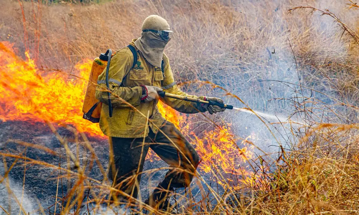 Incêndio na Chapada dos Veadeiros