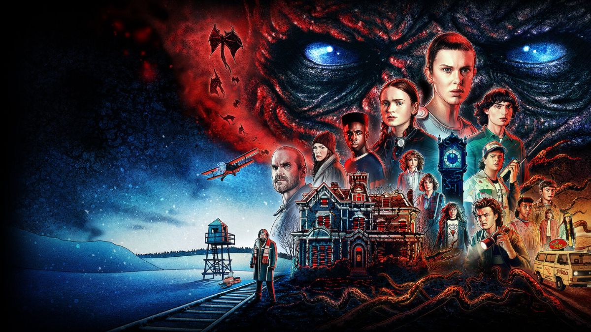 Capa oficial da série Stranger Things