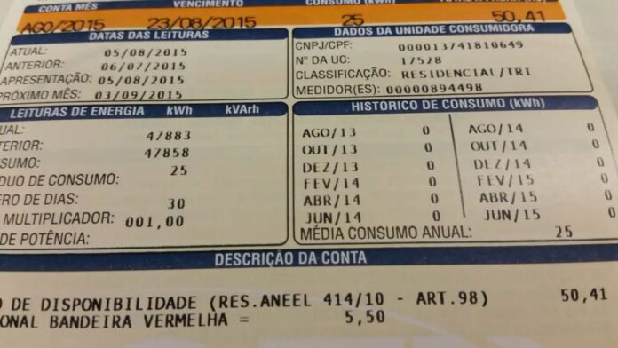 imagem de conta de energia